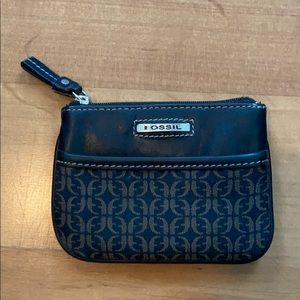 Fossil Coin Purse / Mini-Wallet - dark brown